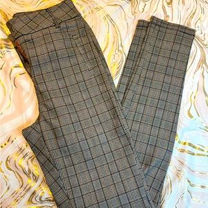 Pinstripe Crop Stretchy Business Dress Pants